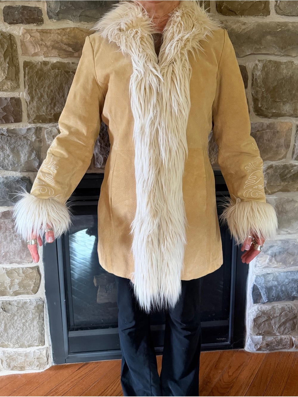 Mixit 100% Suede Penny Lane Coat - Picture 7 of 11